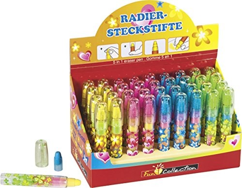 Baier & Schneider Fontanna 102988701 gumka do mazania wtykowe żelowy Fun Collection, 5 różnych kolorów)