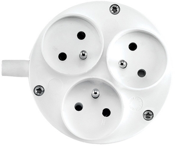 Elgotech Rozgałęźnik wtyczkowy 3x2P+Z 16 A
