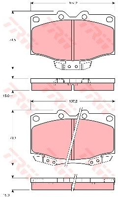 TRW KFZ Ausruestung GmbH) KFZ Ausruestung GmbH) GDB1133 GDB1133