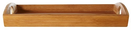 Premier Housewares taca prostokątna z uchwytami, materiał: bambus, kolor: naturalny 1104268