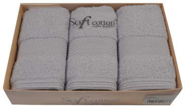 Soft Cotton Zestaw podarunkowy małych ręczników DELUXE Jasnoniebieski Zestaw podarunkowy małych ręczników DELUXE Jasnoniebieski