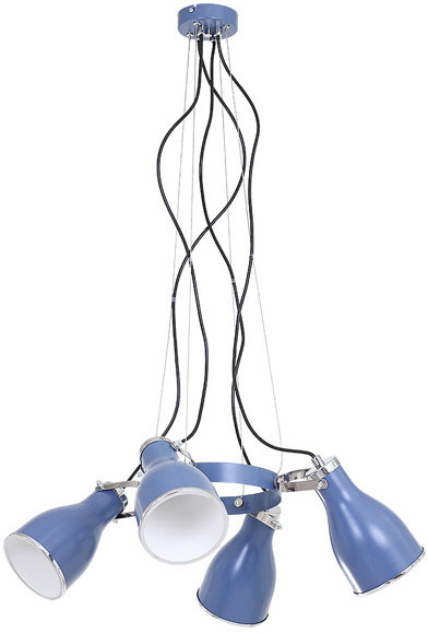 Lampa wisząca Bjorn 4 x 60 W E27 niebieska 9211