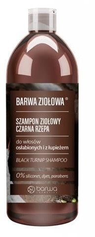 Barwa BARWA_Ziołowa szampon ziołowy do włosów osłabionych i z łupieżem Czarna Rzepa 480ml