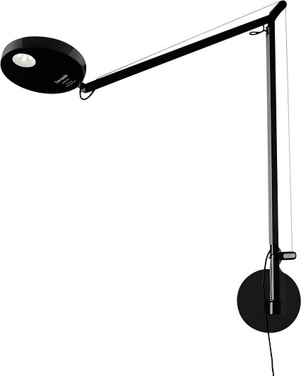 Artemide Lampa ścienna Demetra LED 2700 K czarna 1734W50A+1742050A