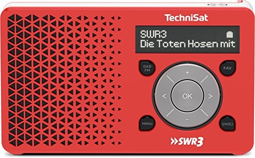 TechniSat DigitRadio 1 swr3-Edition  Digital-radio Made in Germany (mała, przenośna, nadaje się do wypoczynku na świeżym powietrzu) z głośników, panoramicznego wyświetlacza OLED, DAB +, UKW, pamięci,  0023/4997