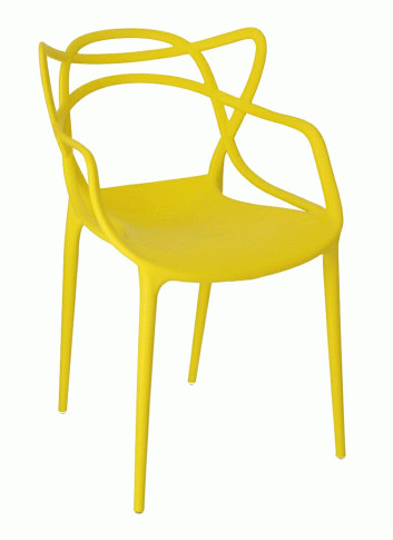 Elior Minimalistyczne krzesło Wilmi - żółte
