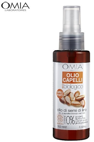 Omia Laboratoires Laboratoires Olej Spray do Włosów z Olejkiem z Siemienia Lnianego 100ml