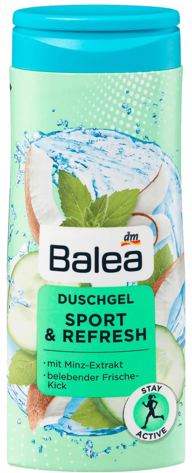 Żel pod prysznic Balea kokos,ogórek,mięta 300 ml