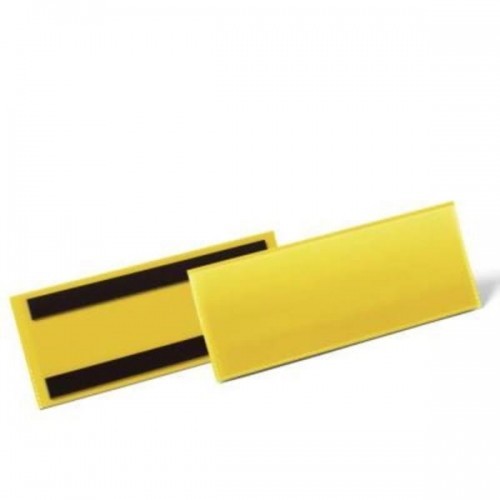 Kieszeń magazynowa magnetyczna 1/2 A5 pozioma DURABLE żółta 50szt. 1757 04 DU1575-6