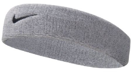 Nike 9381/3 Swoosh Headbands opaska na czoło biała/czarna, szary, jeden rozmiar N.NN.07.051.OS