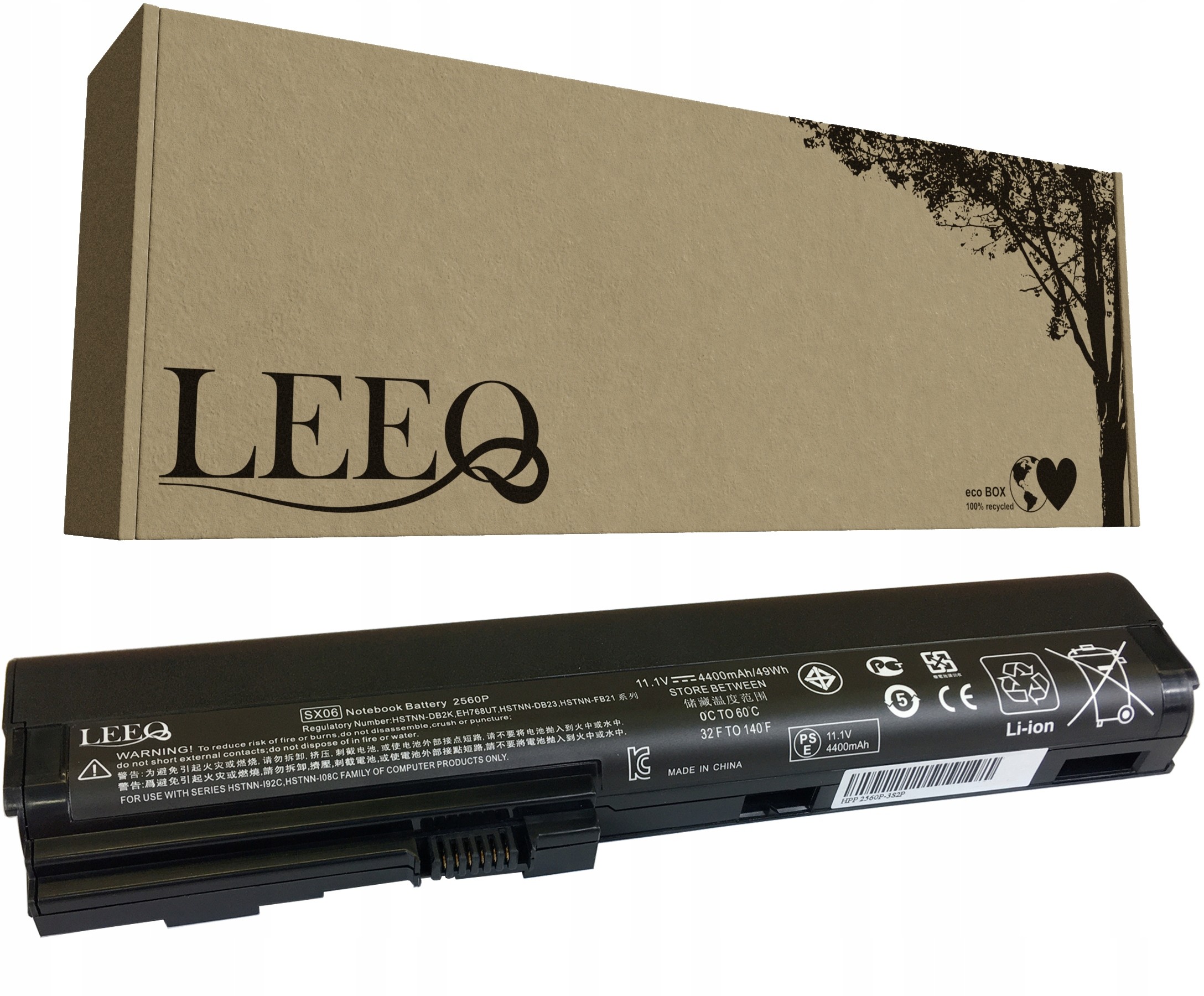 HP Bateria do EliteBook 2560p 2570p