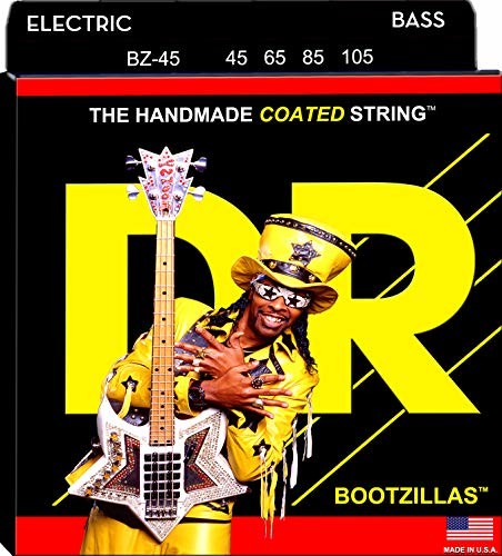 DR Strings BZ45 45-105 średni zestaw ręcznie robione sznurki powlekane Bootzilla BZ-45