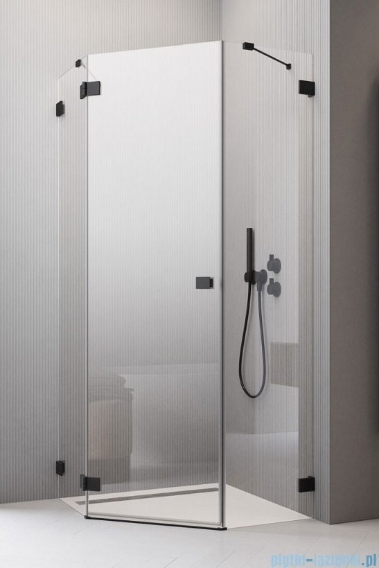 Radaway Essenza Pro Black Ptj kabina 100x80 lewa przejrzyste 10100000-54-01L/10100800-01-01