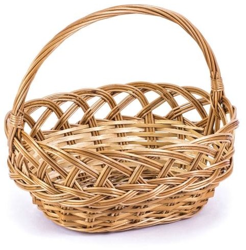 Wnuk Koszyczek Wiklinowy Wielkanocny Na Święconkę Easter 25,5 X 19 Cm Wh