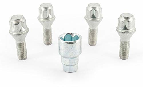H&R H&R 12252601KEY4 zestaw M12 x 1,25 x 26 mm stożkowy ściągacz - 4 śruby do zamków felg, w zestawie adapter 12252601KEY4