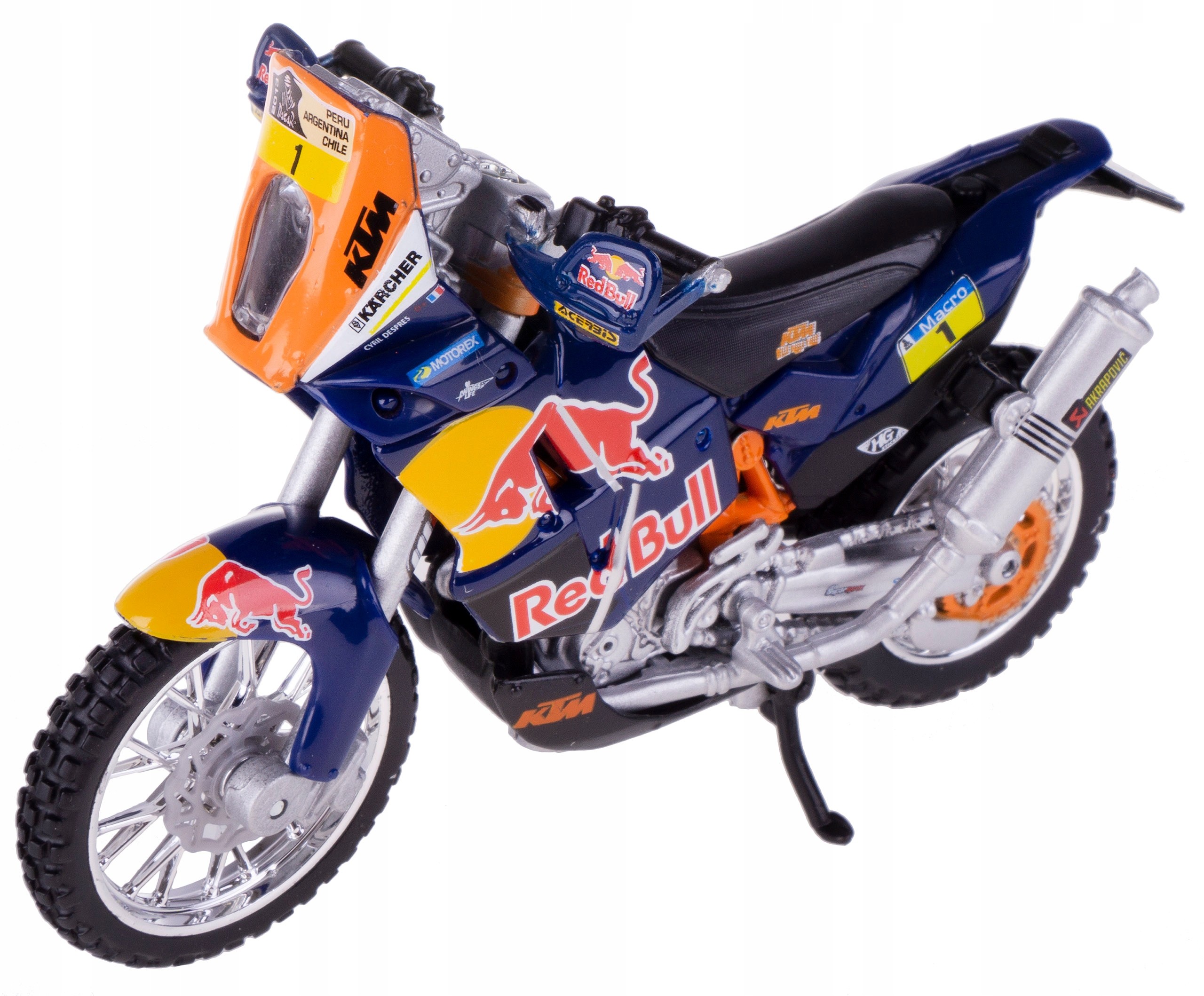 Model Ktm 450 Rally Dakar Red Bull Bburago 1:18