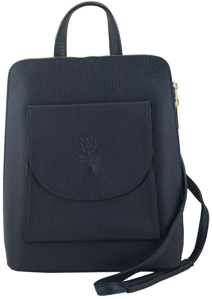 Barberini's Plecak skórzany / listonoszka - Casual 2w1 - Granatowy 800-4