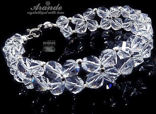 Swarovski Arande Bransoletka Ślubna Crystal Helix Srebro 3460730167