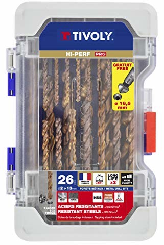 Tivoly tivoly Bumper furiusz  zestaw wierteł HSS DIN 338 HSS z powłoką do wiercenia twardej stali