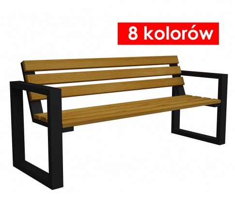 Elior Ławka ogrodowa Norin Black 150cm - 8 kolorów