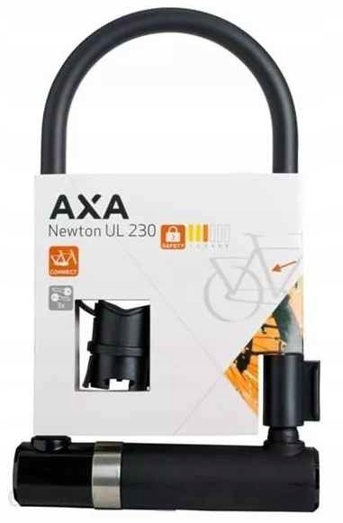 AXA Newton U-lock 230mm Zapięcie Rowerowe z uchwyt