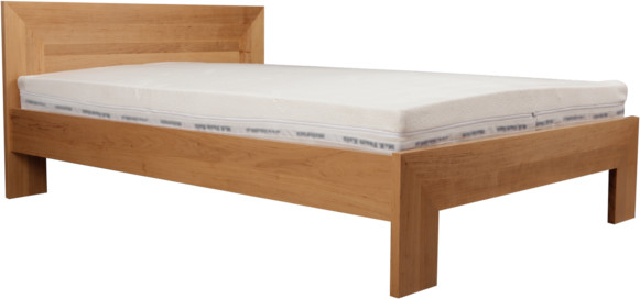 Ekodom Łóżko LUND EKODOM drewniane Rozmiar 120x200 Szuflada 2/3 długości łóżka Kolor wybarwienia Olcha biała