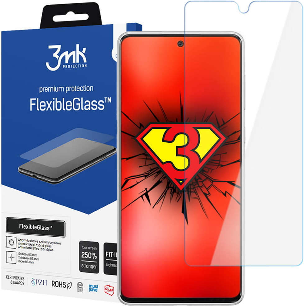3MK Szkło hybrydowe ochronne Flexible Glass 7H do Samsung Galaxy A73 5G 13677X10