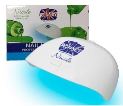 Ronney RONNEY Lampa do paznokci UV LED NICOLE 24W do hybryd i żeli 5060589152465