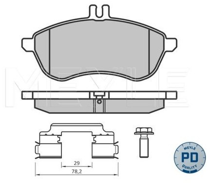 Wulf Gaertner Autoparts Zestaw klocków hamulcowych, hamulce tarczowe Wulf Gaertner Autoparts 025 243 0620-2/PD