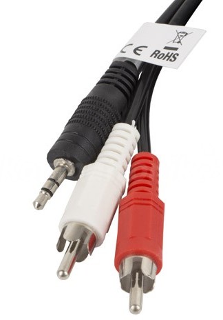 LANBERG Lanberg miniJack 2.0m CA-MJRC-10CC-0020-BK