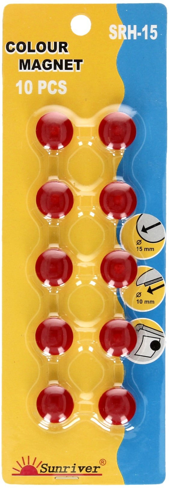 Argo Magnes tablic 15mm czerwony WF-15 (10)