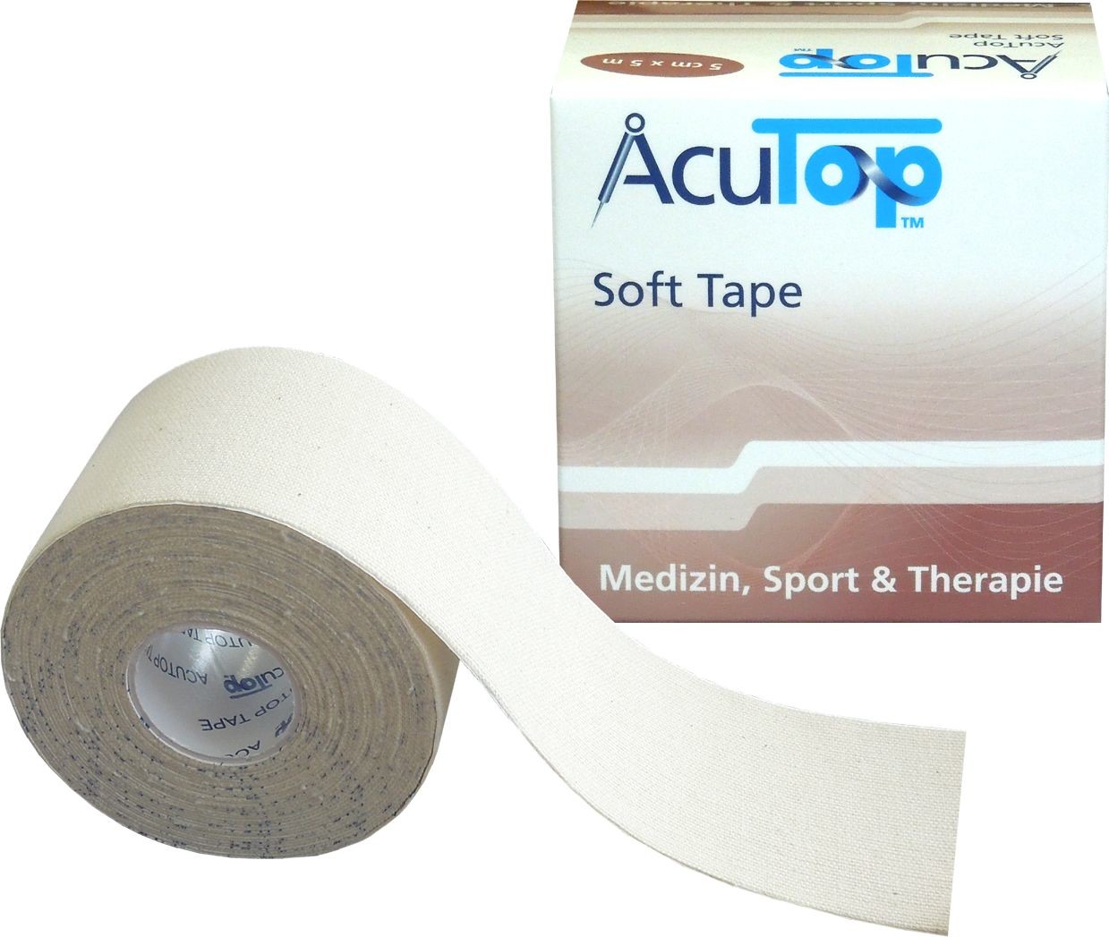 Tape Acutop Oryginal Kinesiology AcuTop dla skóry wrażliwej SOFT - 5x5 (acutop gentle) 4260394881081