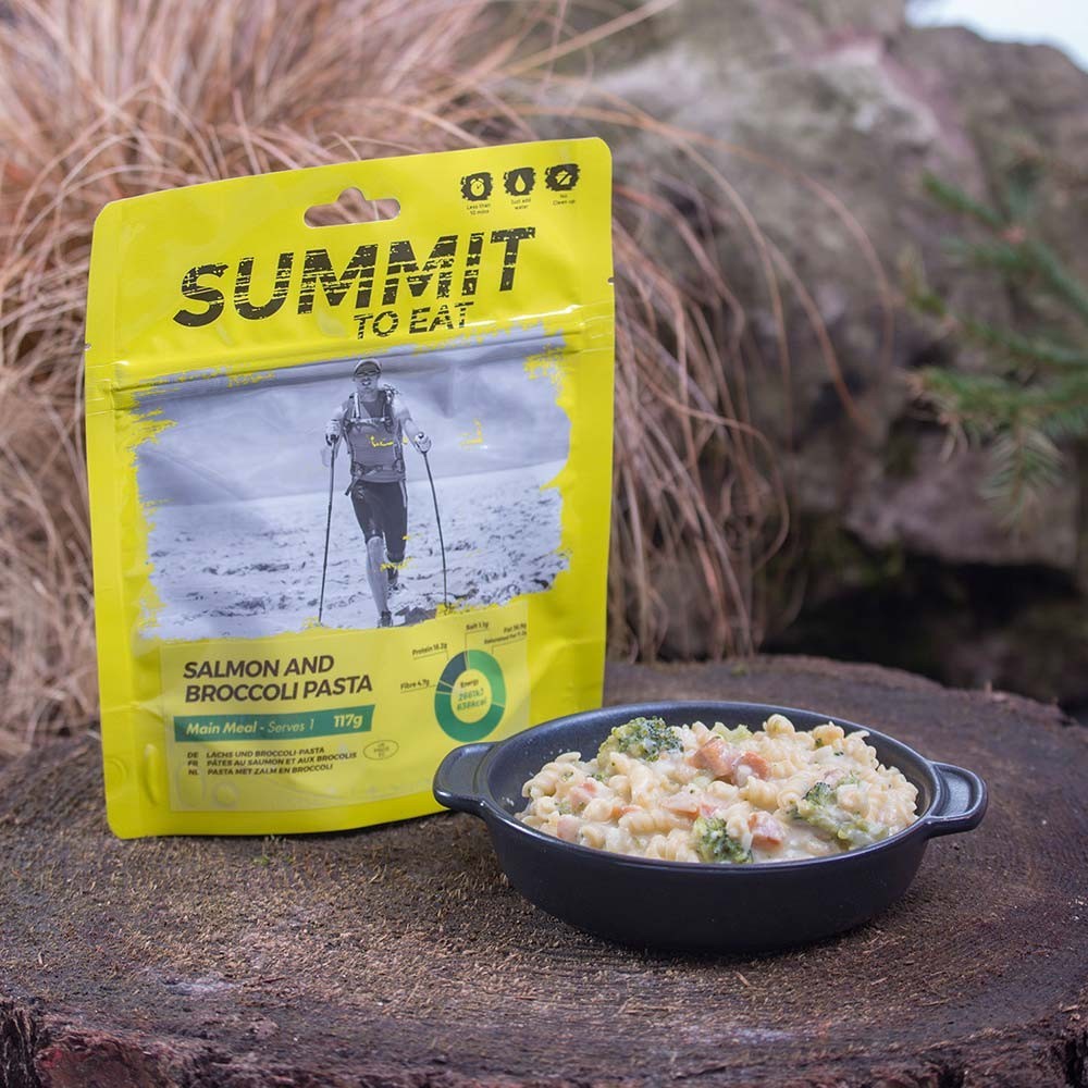 Summit To Eat Liofilizat ŁOSOŚ z makaronem i brokułami 117g (na porcję 397g, 638 kcal) 5060138531307