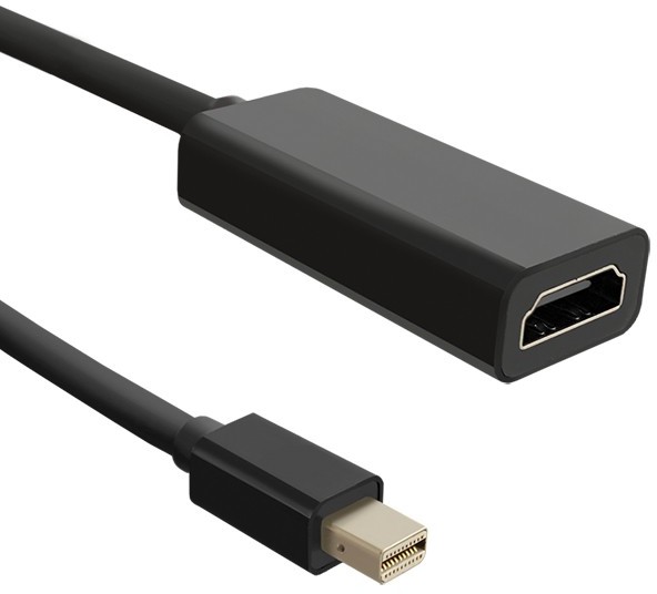Qoltec Kabel Mini DisplayPort męski HDMI A żeński 0,2m 50432