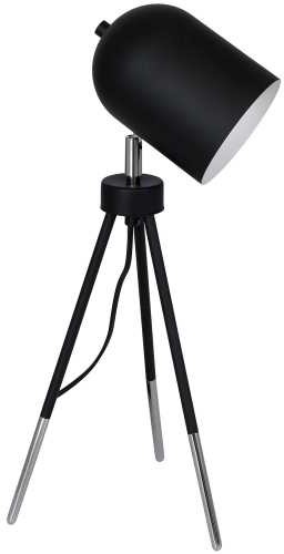Luminex Lampka biurkowa Table Lamps 8432 lampa stołowa 1x60W E27 czarna chrom