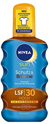 Nivea Sun sonnenoel-Spray, współczynnik ochrony przeciwsłonecznej 30, butelka z rozpylaczem, ochronę i Garbnik, 200 ML 86038-01000-18