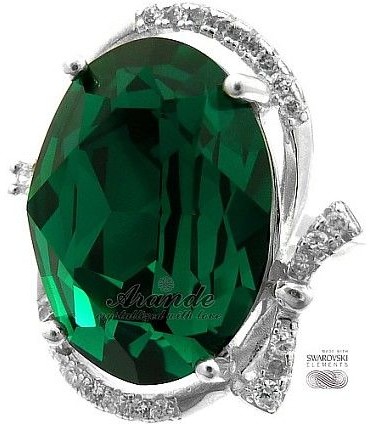 Swarovski Arande Special Piękny Pierścionek Emerald Srebro 3016441335