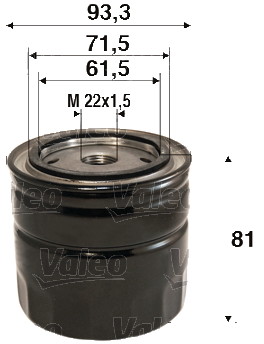 VALEO filtr diesel puszkowy 586110 586110