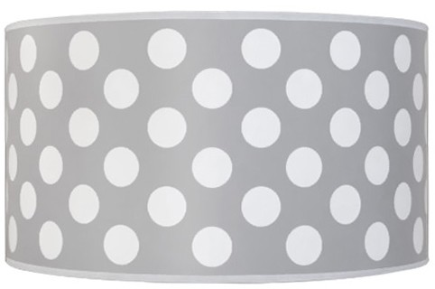 Lampdar Plafon dziecięcy DOTS GREY 2xE27/60W/230V szary