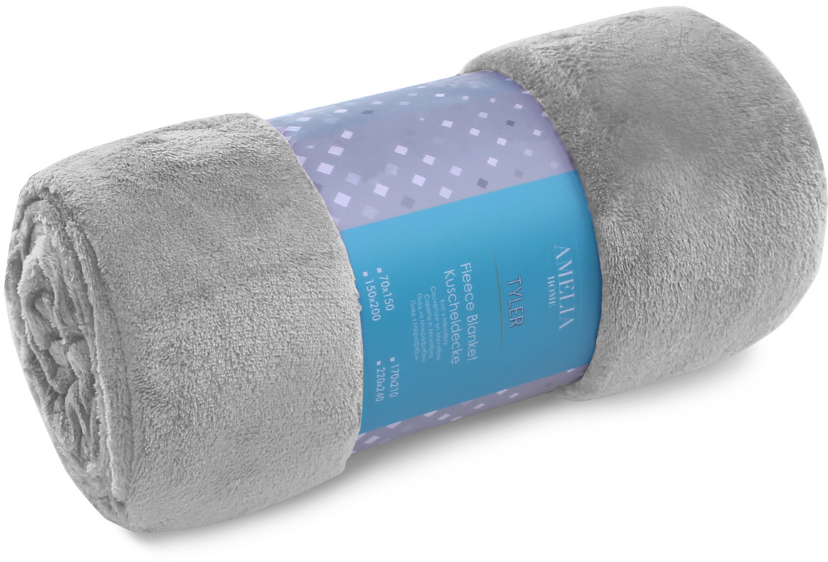 AmeliaHome AmeliaHome - Koc Tyler - Szary 170x210 cm
