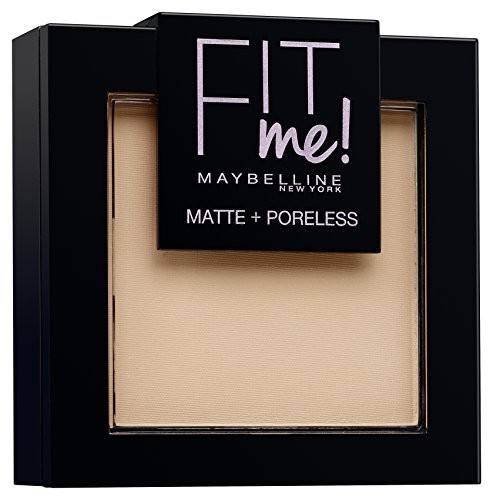 Maybelline Fit Me New York. Puder Buff beżowy 130/Make-Up Powder w połączeniu z kolorów skóry, pozwala na podłączenie wciągającego matowaną wygładzanie skóry, w tym wbudowany lustro i gąbką, 1 X 9 ML 3600530751525