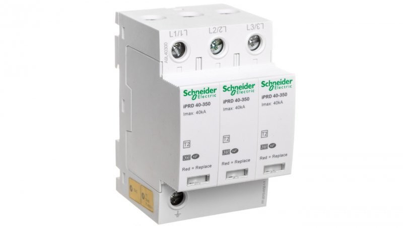 Schneider Electric Ogranicznik przepięć C Typ 2 3P 40kA 1,4kV 350V iPRD-40-40kA-350V-3P A9L40300 A9L40300