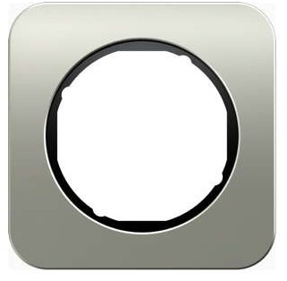 Berker R1 stal szlachetna/czarny ramka 1 B_10112104