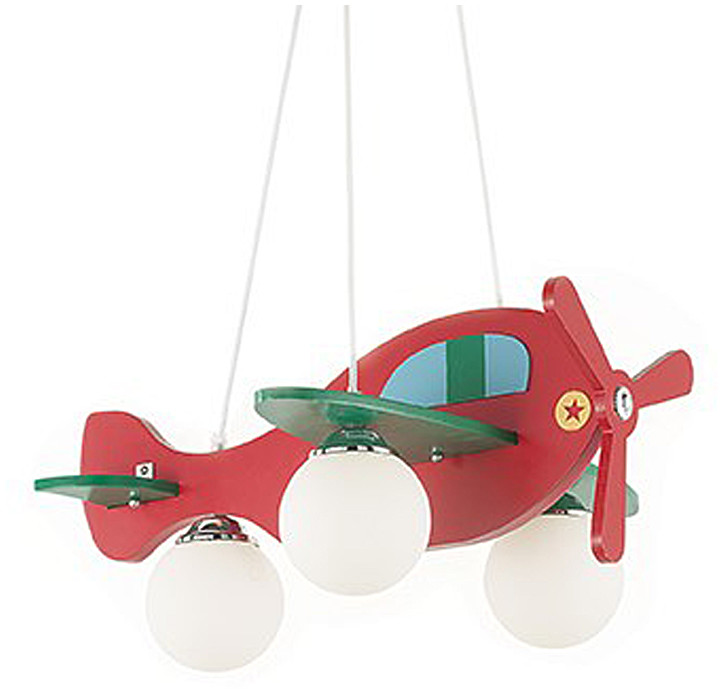 IDEAL LUX Lampa Wisząca Avion-1 Sp3 Rosso 136318 Wys. 40,0 - 112,0