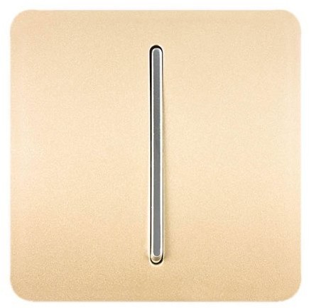 Trendi Switch trendi Switch przełącznik dźwigniowy 1 Gang 2 droga artystycznie nowoczesny wygląd 10 AMP w kolorze złota ART-SS2GO