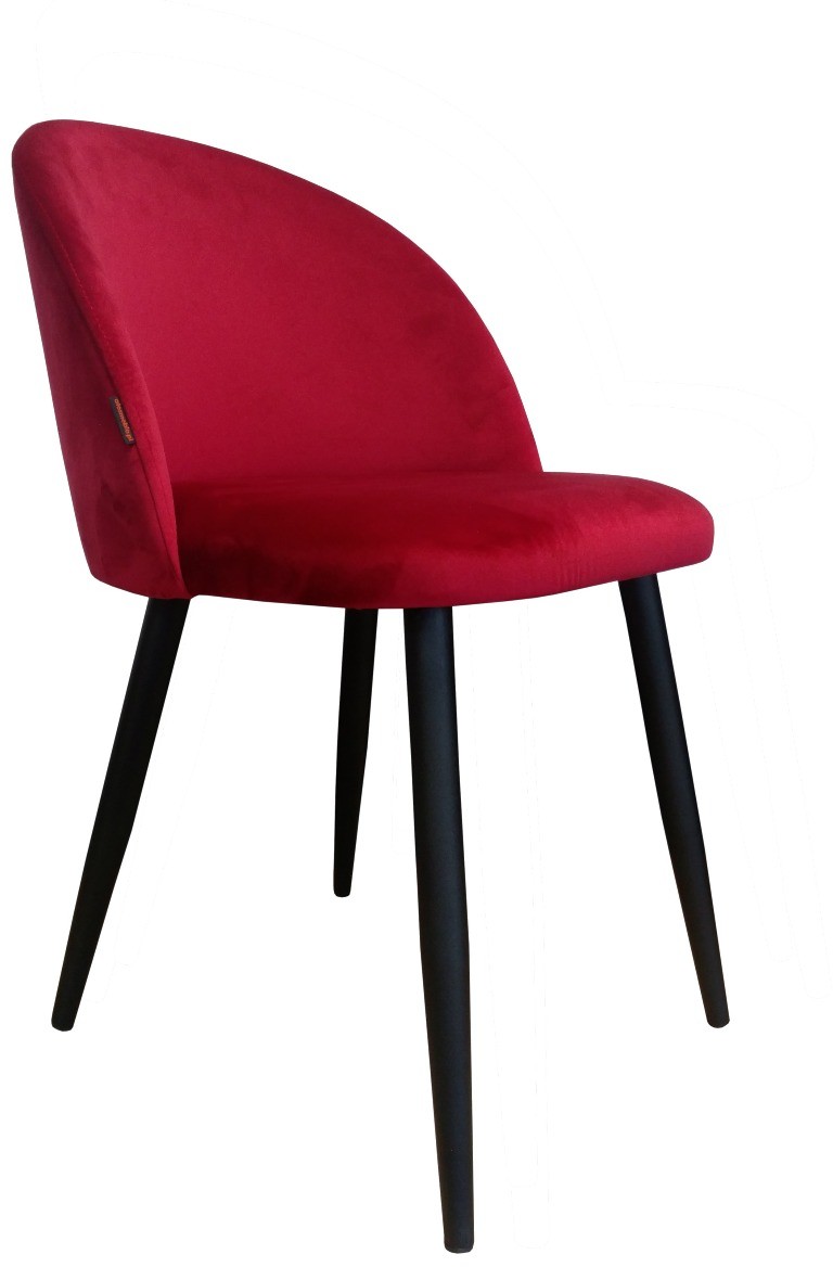 Atos Krzesło CLAUDINE 1 VELVET bordowe nowoczesne COLIN-MG31