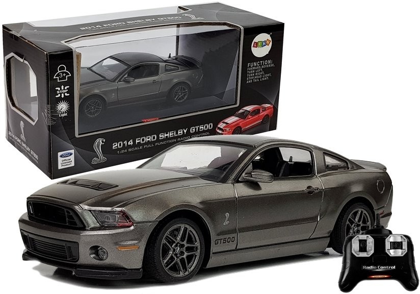 Import LEANToys Auto Zdalnie Sterowane Ford Shelby GT500 Srebrny 2.4 G