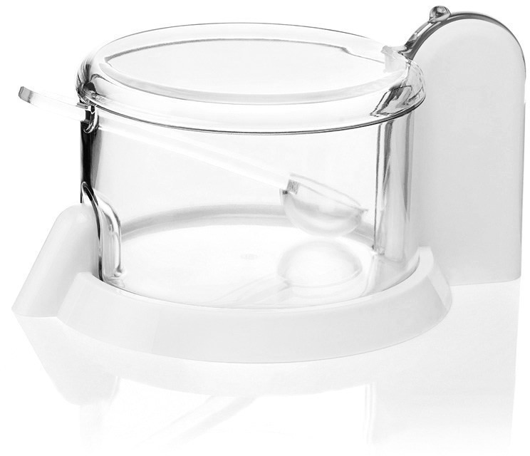 Forme Casa Pojemnik na parmezan z łyżeczką 15cm Forme Casa biały FC-16505411 + 20 zł na pierwsze zakupy FC-16505411