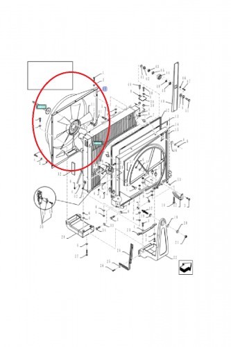 NEW HOLLAND CASE Obudowa wentylatora CNH 84057062 84057062