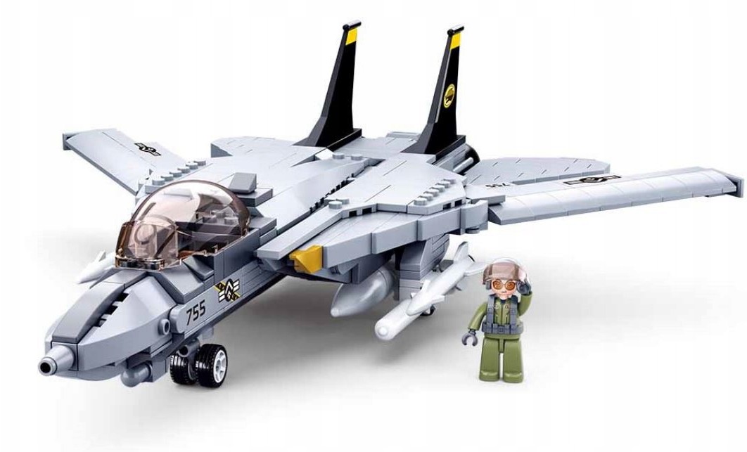 Sluban Klocki F-14 Tomcat Myśliwiec Samolot Wojsko